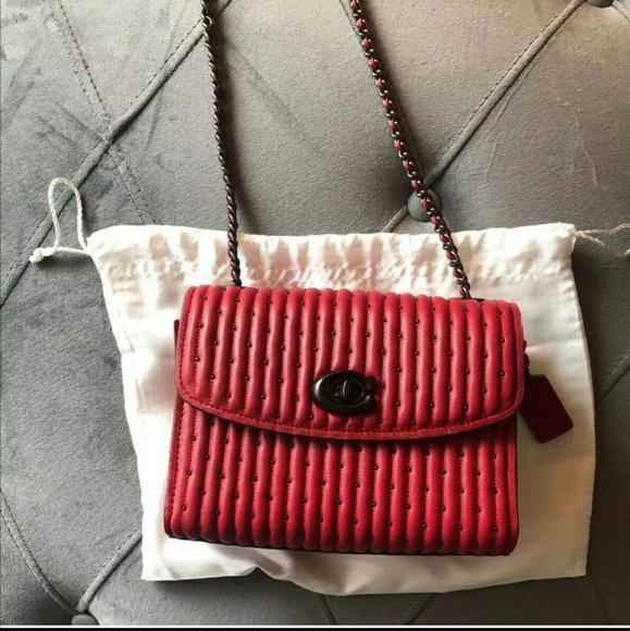 coach quilted parker